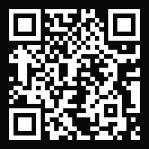 QR wit op zwart
